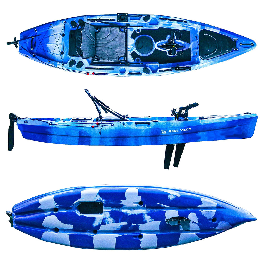 11＇InflatableFishingKayak,Pedal Boat,With Pedal Drive System,Seat